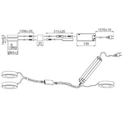 Airam Auri 3 X 150lm Led-alasvalosetti -Airam 6435200194213 5