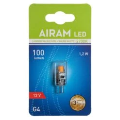 Airam G4 12v 100lm Ledlamppu -Airam 6435200203656 2