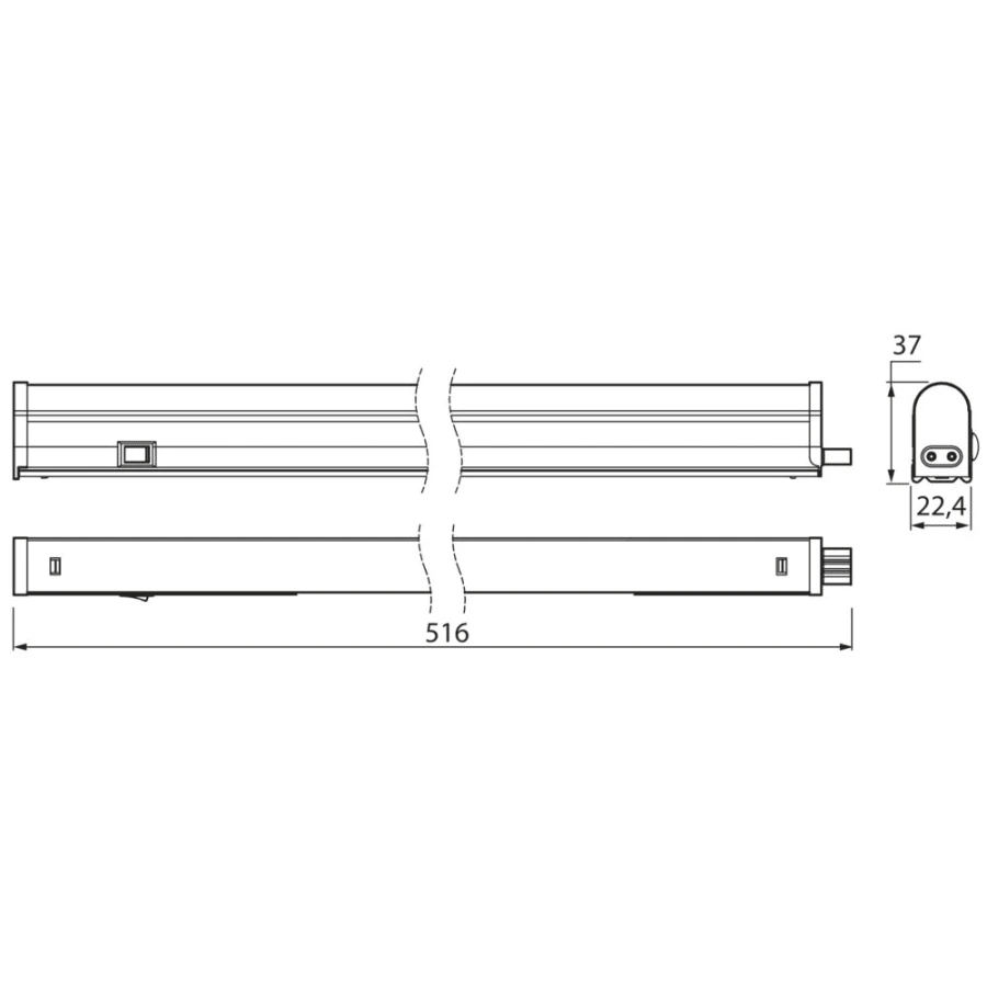 Airam Led Jatkos IP20 516 Mm Yleisvalaisin 4 Airam Led Jatkos IP20 516 Mm Yleisvalaisin - Image 2