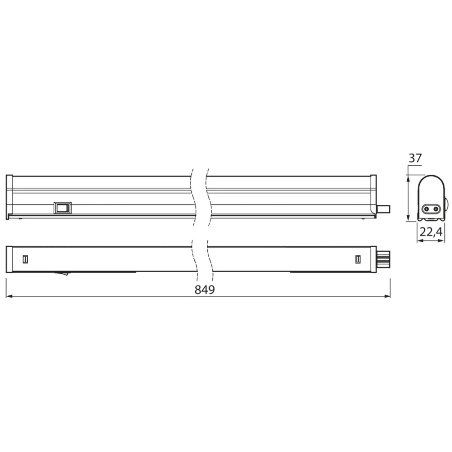 Airam Led Jatkos IP20 849 Mm Yleisvalaisin 4 Airam Led Jatkos IP20 849 Mm Yleisvalaisin - Image 2