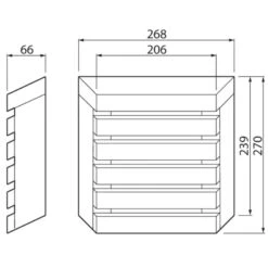 Airam SaunaLed 260TRL 500lm Led Saunavalaisin -Airam 6435200238832 4
