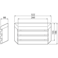 Airam SaunaLed 320TRL 500lm Led Saunavalaisin -Airam 6435200238856 4