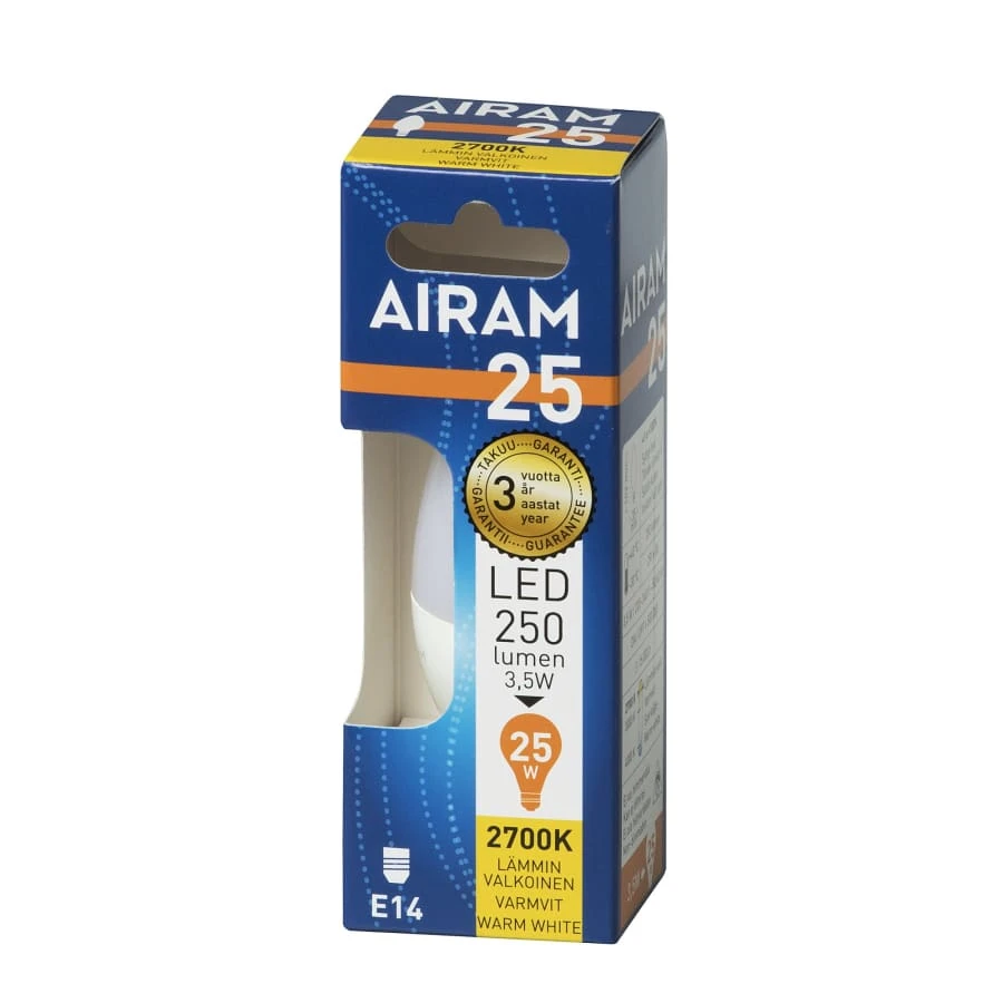 Airam E14 250 Lm Opaali Led Kynttilälamppu 4 Airam E14 250 Lm Opaali Led Kynttilälamppu - Image 2