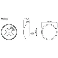 Airam Zeo Duo 280mm 3000/4000K Ledplafondi Kattopistotulpalla -Airam 6435200249098 5