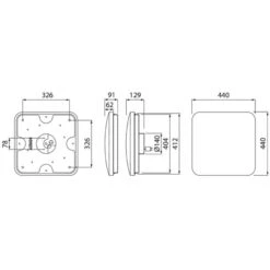 Airam Gaia Slim Square IP20 22W 44cm Led-plafondi 11 Airam Gaia Slim Square IP20 22W 44cm Led-plafondi -Airam 6435200258663 5