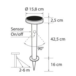 Airam Alan Solar 45cm Pihavalaisin -Airam 6435200263254 3