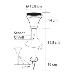 Airam Alex Solar 53cm Pihavalaisin 7 Airam Alex Solar 53cm Pihavalaisin -Airam 6435200263278 3