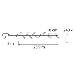 Airam SmartHome 24m 240-os Etäohjattava Ulkovalosarja -Airam 6435200280701 5