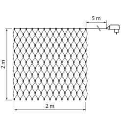 Airam SmartHome 2x2m 160-os Etäohjattava Valoverkko -Airam 6435200280718 4