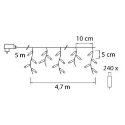Airam SmartHome 5m 240-os Etäohjattava Jääpuikkovalosarja -Airam 6435200280725 4
