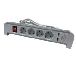 Airam 4-osainen+2usb 2m Pistorasialista -Airam 6435200284570 3